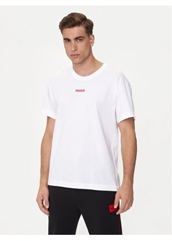 Hugo T-Shirt Linked 50518646 Biały Relaxed Fit ze sklepu MODIVO w kategorii T-shirty męskie - zdjęcie 182715776