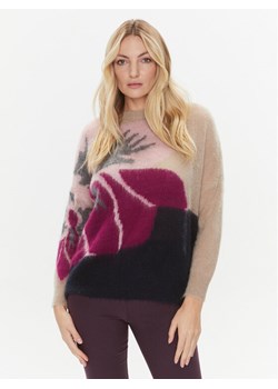 Marella Sweter Gineceo 2333662137200 Beżowy Regular Fit ze sklepu MODIVO w kategorii Swetry damskie - zdjęcie 182715845