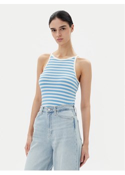 Pieces Top Jane 17155477 Niebieski Slim Fit ze sklepu MODIVO w kategorii Bluzki damskie - zdjęcie 182715848