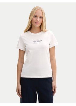 Tom Tailor T-Shirt 1045543 Biały Regular Fit ze sklepu MODIVO w kategorii Bluzki damskie - zdjęcie 182716098