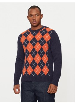 United Colors Of Benetton Sweter 103MK1088 Granatowy Regular Fit ze sklepu MODIVO w kategorii Swetry męskie - zdjęcie 182716159