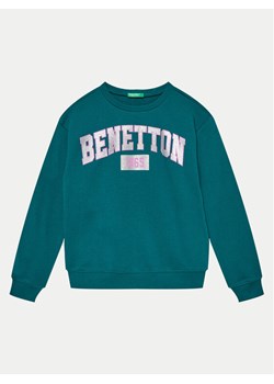 United Colors Of Benetton Bluza 3J68C10L8 Zielony Regular Fit ze sklepu MODIVO w kategorii Bluzy chłopięce - zdjęcie 182716506