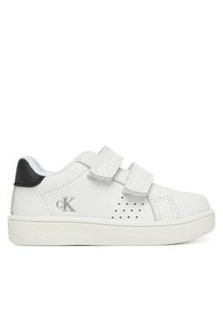 Calvin Klein Jeans Sneakersy Low Cut Velcro Sneaker V1X9-82074-1355 M Biały ze sklepu MODIVO w kategorii Buty sportowe dziecięce - zdjęcie 182716519