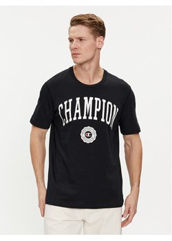 Champion T-Shirt 219852 Czarny Comfort Fit ze sklepu MODIVO w kategorii T-shirty męskie - zdjęcie 182716529