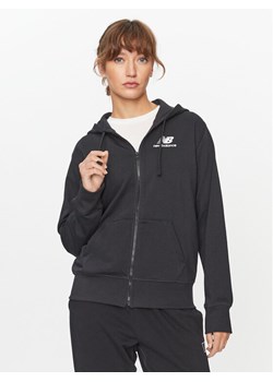 New Balance Bluza NB Essentials Stacked Logo Full Zip Hoodie WJ31530 Czarny Regular Fit ze sklepu MODIVO w kategorii Bluzy damskie - zdjęcie 182716546