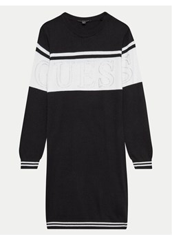 Guess Sukienka dzianinowa J4YK04 Z3GW0 Czarny Regular Fit ze sklepu MODIVO w kategorii Sukienki dziewczęce - zdjęcie 182716706