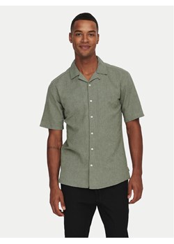 Only & Sons Koszula Caiden 22025116 Zielony Slim Fit ze sklepu MODIVO w kategorii Koszule męskie - zdjęcie 182716715