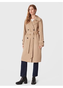 Tommy Hilfiger Trencz WW0WW36941 Beżowy Relaxed Fit ze sklepu MODIVO w kategorii Płaszcze damskie - zdjęcie 182716717