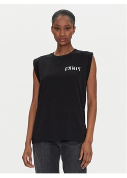 PINKO T-Shirt 104268 A2C0 Czarny Regular Fit ze sklepu MODIVO w kategorii Bluzki damskie - zdjęcie 182716745