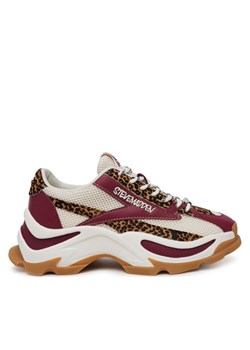 Steve Madden Sneakersy Zoomz-L SM11003503 Bordowy ze sklepu MODIVO w kategorii Buty sportowe damskie - zdjęcie 182716836