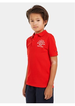 Tommy Hilfiger Polo Monotype KB0KB08801 Czerwony Regular Fit ze sklepu MODIVO w kategorii T-shirty chłopięce - zdjęcie 182716959