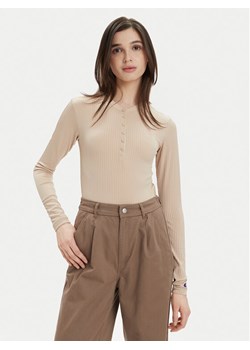 Champion Body 117350 Beżowy Skinny Fit ze sklepu MODIVO w kategorii Bluzki damskie - zdjęcie 182716968
