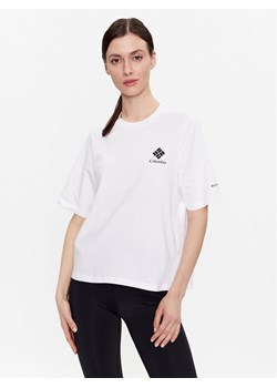 Columbia T-Shirt North Casades 1992085 Biały Relaxed Fit ze sklepu MODIVO w kategorii Bluzki damskie - zdjęcie 182717026