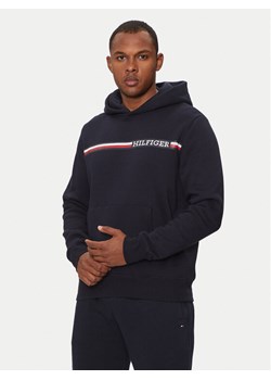 Tommy Hilfiger Bluza Chest Stripe MW0MW36737 Granatowy Regular Fit ze sklepu MODIVO w kategorii Bluzy męskie - zdjęcie 182717027