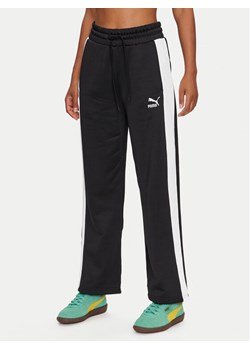 Puma Spodnie dresowe Iconic T7 627996 Czarny Straight Leg ze sklepu MODIVO w kategorii Spodnie damskie - zdjęcie 182717039