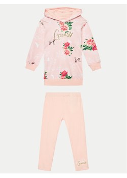Guess Komplet bluzka i spodnie K4YG04 KA6R4 Kolorowy Regular Fit ze sklepu MODIVO w kategorii Komplety dziewczęce - zdjęcie 182717049