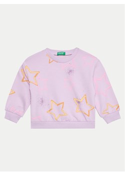 United Colors Of Benetton Bluza 39T6G10FR Fioletowy Relaxed Fit ze sklepu MODIVO w kategorii Bluzy dziewczęce - zdjęcie 182717127