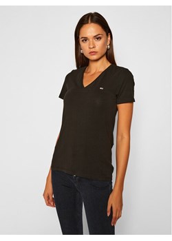 Tommy Jeans T-Shirt Tjw Skinny Stretch DW0DW09197 Czarny Slim Fit ze sklepu MODIVO w kategorii Bluzki damskie - zdjęcie 182717137