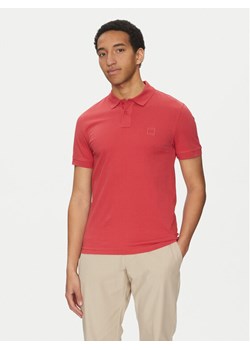 BOSS Polo Passenger 50507803 Czerwony Slim Fit ze sklepu MODIVO w kategorii T-shirty męskie - zdjęcie 182717186