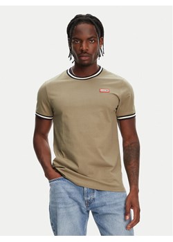 Hunter T-Shirt Eigg Ringer HARM0032251 Khaki Regular Fit ze sklepu MODIVO w kategorii T-shirty męskie - zdjęcie 182717258