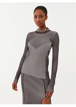 Patrizia Pepe Sweter 8K0165/K123-J3S6 Szary Slim Fit ze sklepu MODIVO w kategorii Swetry damskie - zdjęcie 182717339