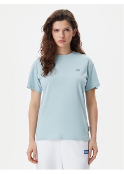 Napapijri T-Shirt S-Nina NP0A4H87 Błękitny Regular Fit ze sklepu MODIVO w kategorii Bluzki damskie - zdjęcie 182717376