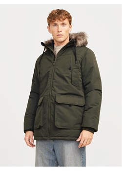 Jack&Jones Parka Construct 12258406 Zielony Regular Fit ze sklepu MODIVO w kategorii Parki męskie - zdjęcie 182717386