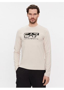 EA7 Emporio Armani Longsleeve 6RPT64 PJ03Z 1716 Écru Regular Fit ze sklepu MODIVO w kategorii T-shirty męskie - zdjęcie 182717389