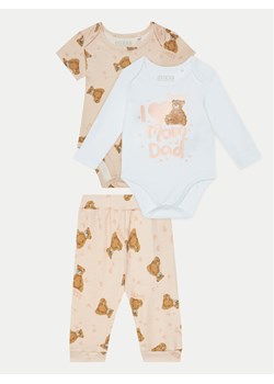 Guess Komplet 2 par body ze spodniami S5RG08 KA6W4 Kolorowy Regular Fit ze sklepu MODIVO w kategorii Komplety niemowlęce - zdjęcie 182717515