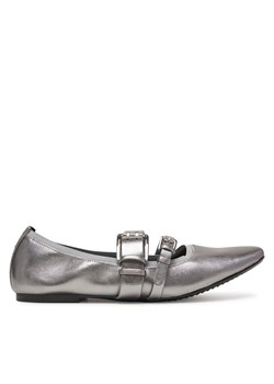 DKNY Baleriny Dade K1511477 Srebrny ze sklepu MODIVO w kategorii Balerinki - zdjęcie 182717635