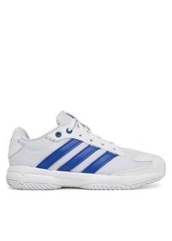 adidas Buty halowe Stabil Indoor JR0745 Biały ze sklepu MODIVO w kategorii Buty sportowe dziecięce - zdjęcie 182717646