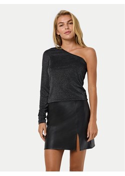 Noisy May Bluzka Maleen 27031919 Szary Slim Fit ze sklepu MODIVO w kategorii Bluzki damskie - zdjęcie 182717695