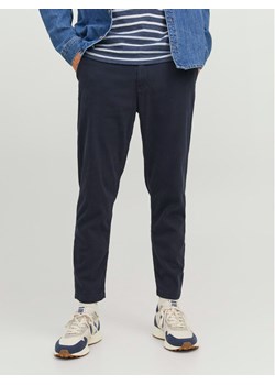 Jack&Jones Chinosy Harlow 12242188 Granatowy Tapered Fit ze sklepu MODIVO w kategorii Spodnie męskie - zdjęcie 182717725