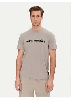 Moose Knuckles T-Shirt Conway M15MT760 Szary Regular Fit ze sklepu MODIVO w kategorii T-shirty męskie - zdjęcie 182717758