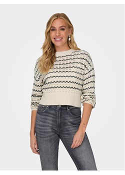 ONLY Sweter Asa 15310527 Beżowy Regular Fit ze sklepu MODIVO w kategorii Swetry damskie - zdjęcie 182717799