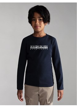 Napapijri Bluzka S-Box NP0A4GNI D Granatowy Regular Fit ze sklepu MODIVO w kategorii T-shirty chłopięce - zdjęcie 182717928