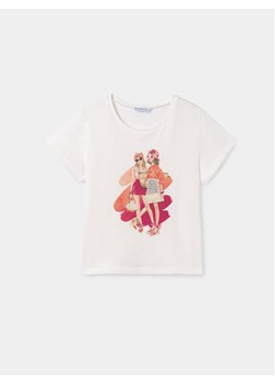 Mayoral T-Shirt 6007 Biały Regular Fit ze sklepu MODIVO w kategorii Bluzki dziewczęce - zdjęcie 182717935
