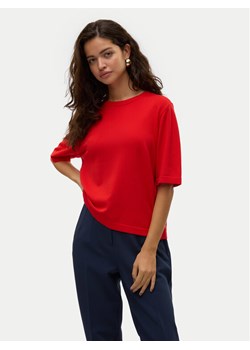 Vero Moda Sweter Silje 10320460 Czerwony Oversize ze sklepu MODIVO w kategorii Swetry damskie - zdjęcie 182717949
