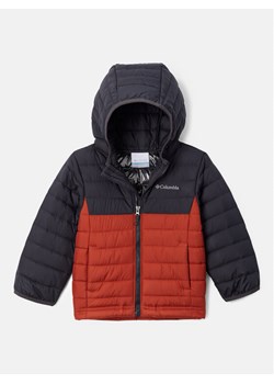 Columbia Kurtka przejściowa Powder Lite™ Boys Hooded Jacket Pomarańczowy Regular Fit ze sklepu MODIVO w kategorii Kurtki chłopięce - zdjęcie 182718017