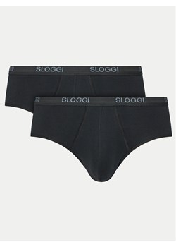 Sloggi Komplet 2 par slipów 10020412 Czarny ze sklepu MODIVO w kategorii Majtki męskie - zdjęcie 182718086