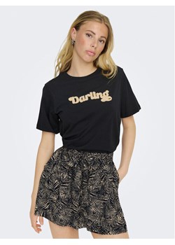 JDY T-Shirt Felisa 15300408 Czarny Regular Fit ze sklepu MODIVO w kategorii Bluzki damskie - zdjęcie 182718096