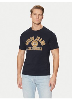 Guess Jeans T-Shirt M5RI80 K8HM0 Granatowy Slim Fit ze sklepu MODIVO w kategorii T-shirty męskie - zdjęcie 182718258