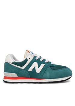 New Balance Sneakersy GC574VPG Zielony ze sklepu MODIVO w kategorii Buty sportowe dziecięce - zdjęcie 182718358