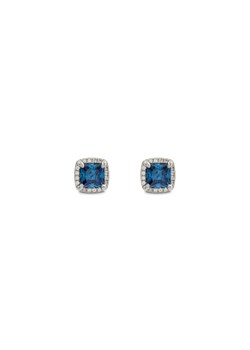 ICED STUFF Kolczyki Blue Princess Białe złoto ze sklepu MODIVO w kategorii Kolczyki - zdjęcie 182718449