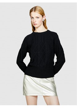 Sisley Sweter 17L3M103W Czarny Boxy Fit ze sklepu MODIVO w kategorii Swetry damskie - zdjęcie 182718707