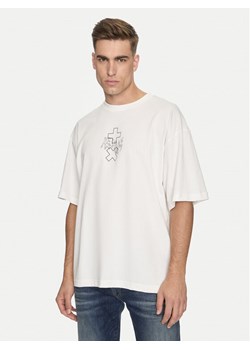 Replay T-Shirt MMG350.000.23454 Biały Oversize ze sklepu MODIVO w kategorii T-shirty męskie - zdjęcie 182718747