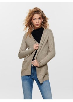 ONLY Kardigan Lesly 15174274 Beżowy Regular Fit ze sklepu MODIVO w kategorii Swetry damskie - zdjęcie 182718787