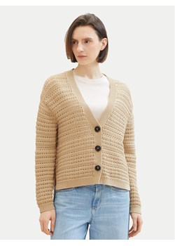 Tom Tailor Kardigan 1041213 Beżowy Loose Fit ze sklepu MODIVO w kategorii Swetry damskie - zdjęcie 182718805