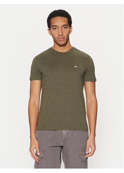 Tommy Jeans T-Shirt Jaspe DM0DM20363 Zielony Slim Fit ze sklepu MODIVO w kategorii T-shirty męskie - zdjęcie 182718945