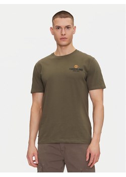 Timberland T-Shirt TB0A2G8S Zielony Regular Fit ze sklepu MODIVO w kategorii T-shirty męskie - zdjęcie 182719006